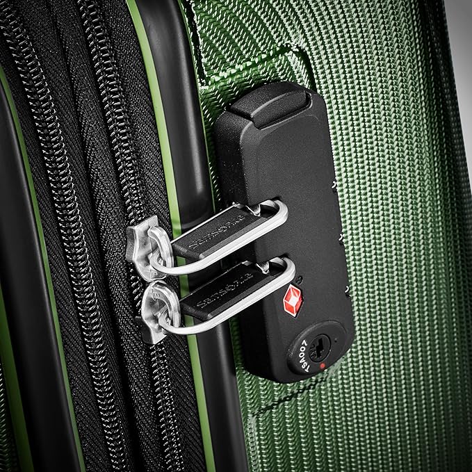 Samsonite Winfield 3 DLX Hardside Expandable Luggage with Spinners, Ombre Green, 2-Piece Set (20/25)