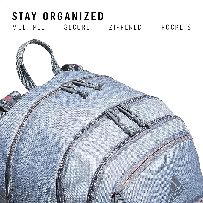 adidas Prime Backpack for Work, Travel Bag for Women and Men with Padded Compartment for Laptop