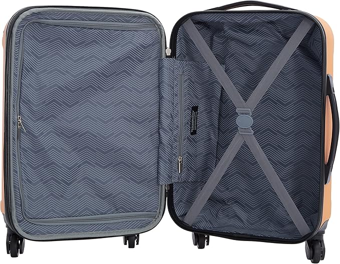 Travelers Club Midtown Hardside 4-Piece Luggage Travel Set, Butterscotch