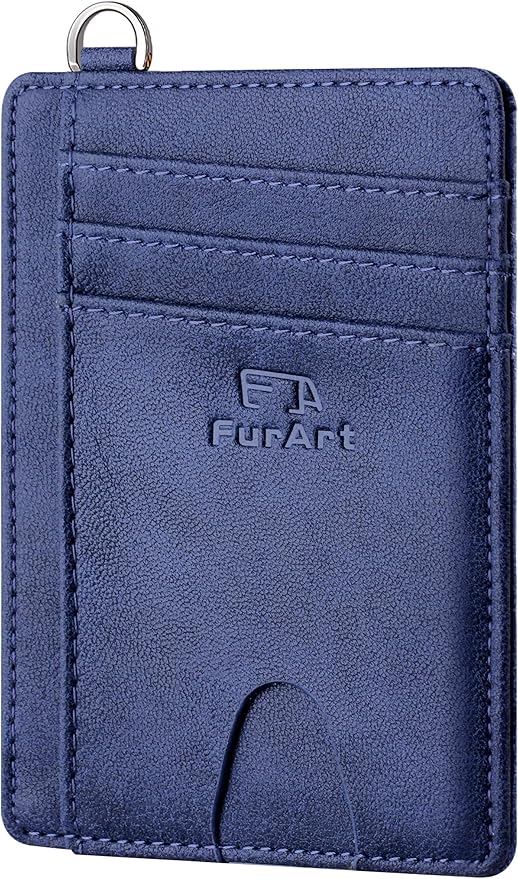 FurArt Slim Minimalist Wallet, Front Pocket Wallets, RFID Blocking, Credit Card Holder for Men