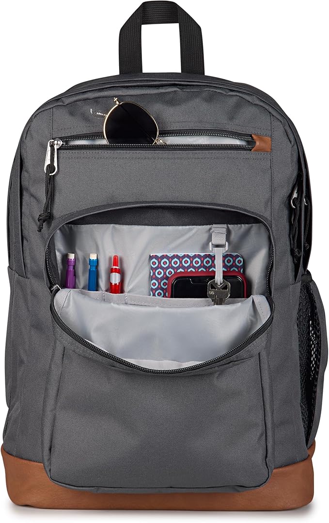 JanSport Cool Backpack with 15-inch Laptop Sleeve, Large Computer Bag Rucksack with 2 Compartments, Ergonomic Straps, Smokey Grit