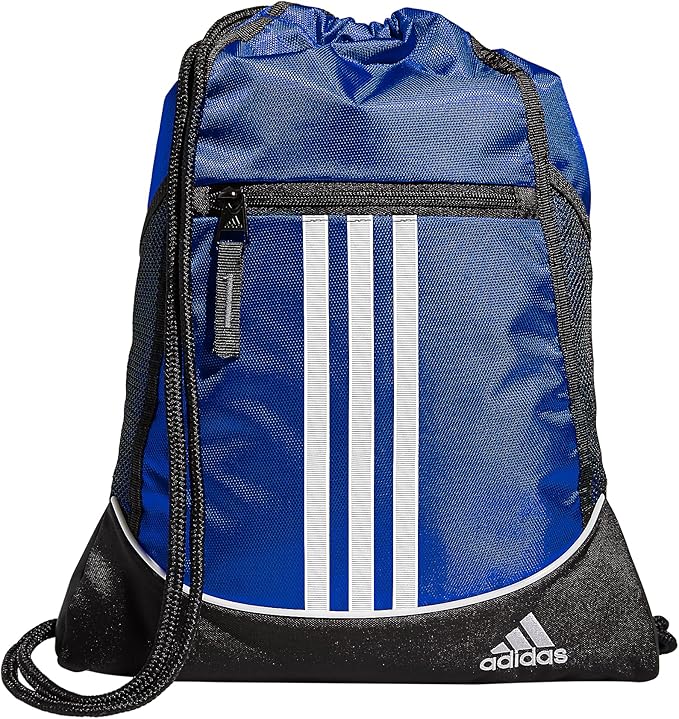 adidas Alliance Sackpack – Drawstring Backpack for Sports, Small Gym Bag