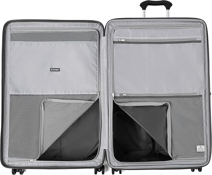 Travelpro Maxlite Air Hardside Expandable Checked Luggage, 8 Spinner Wheels, Lightweight Hard Shell Polycarbonate Suitcase, Shadow Grey, Checked Large 28-Inch