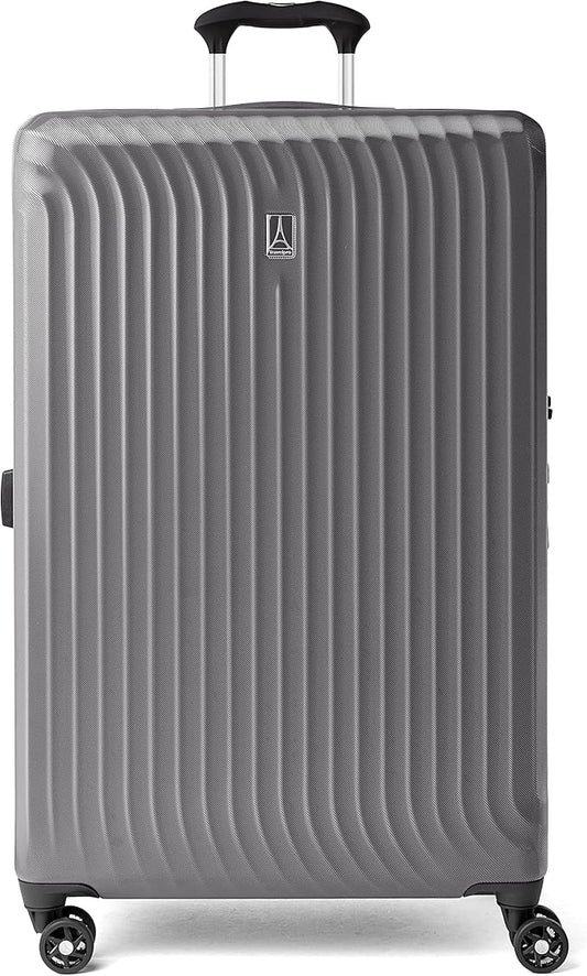Travelpro Maxlite Air Hardside Expandable Checked Luggage, 8 Spinner Wheels, Lightweight Hard Shell Polycarbonate Suitcase, Shadow Grey, Checked Large 28-Inch