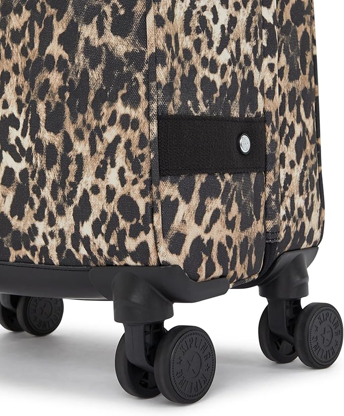 Kipling Women's Spontaneous Small Prt Softside Spinner Wheel Luggage, Integrated TSA Accepted Lock