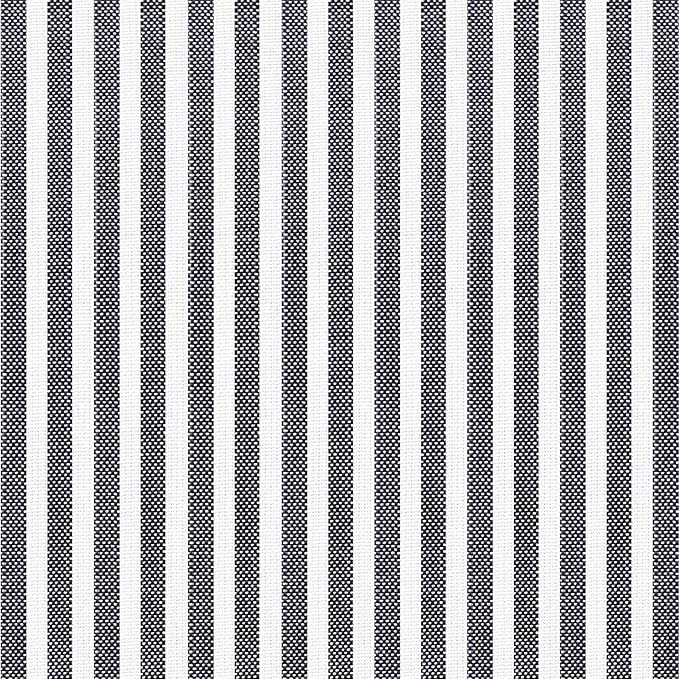 AAAAAcessories D-Shaped Chair Cushions, Featuring Ties and Removable, Machine-Washable Cover, 2'' Thick Seat Pads for Kitchen and Dining Rooms, 17'' x 16'', Set of 4, Pinstripe Dark Gray