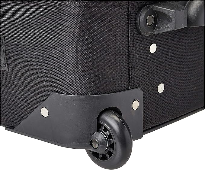 Rockland Fashion Softside Upright Luggage Set, Expandable, Black Plaid, 2-Piece (14/19)