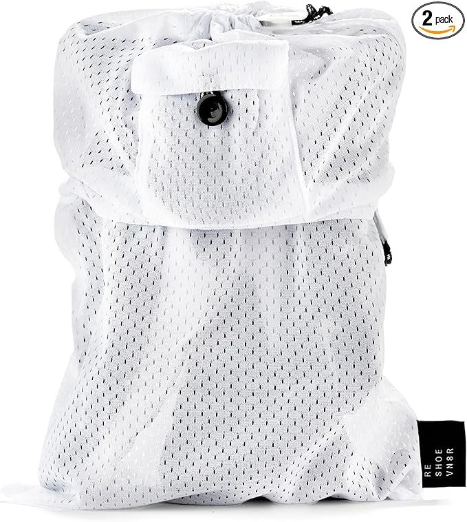 Reshoevn8r Sneaker Laundry Bag for Washing Machine - Mesh Washing Dual Lace Locking System - Shoe Cleaning Bag Compatible with All Sneakers Including Nike, Jordan, Adidas & Yeezy