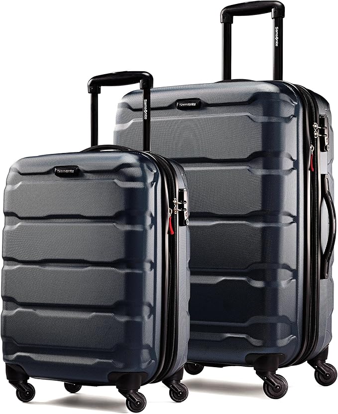 Samsonite Omni Pc Hardside Expandable Luggage with Spinner Wheels (Navy, 2-Piece Set (20/28))