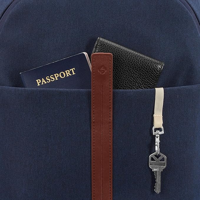 Samsonite Virtuosa Carry-On Travel Backpack with Padded Laptop Sleeve, Navy