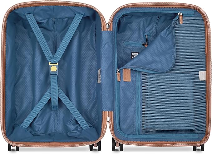 DELSEY PARIS Chatelet Air 2.0 Hardside Luggage with Spinner Wheels, Blush Pink, Carry on Plus 20 Inch