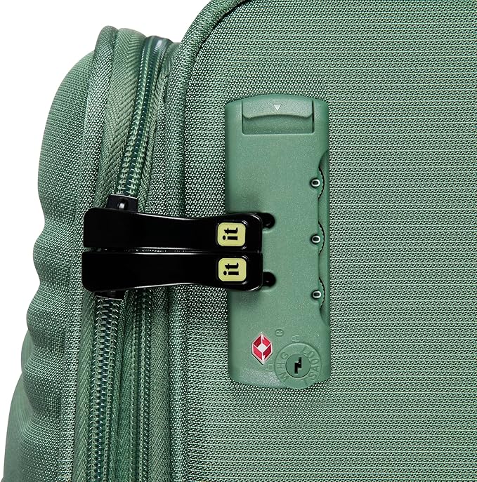 It Luggage Circulator 32" Softside Checked 8 Wheel Expandable Spinner, Hedge Green