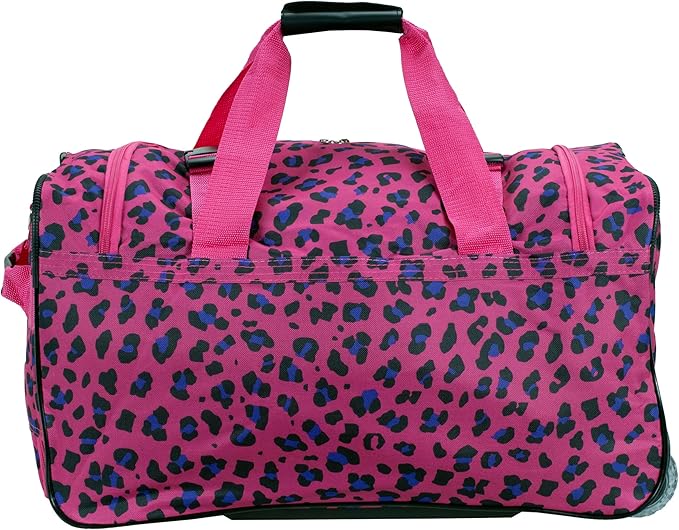 Rockland Rolling Duffel Bag, Black, 22"