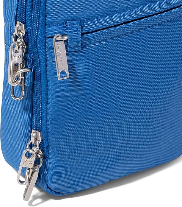 Baggallini Securtex® Anti-theft Mini Everything Crossbody Bag, 6.3"x8.25" Rfid, Locking Zippers & Cut-resistant Strap