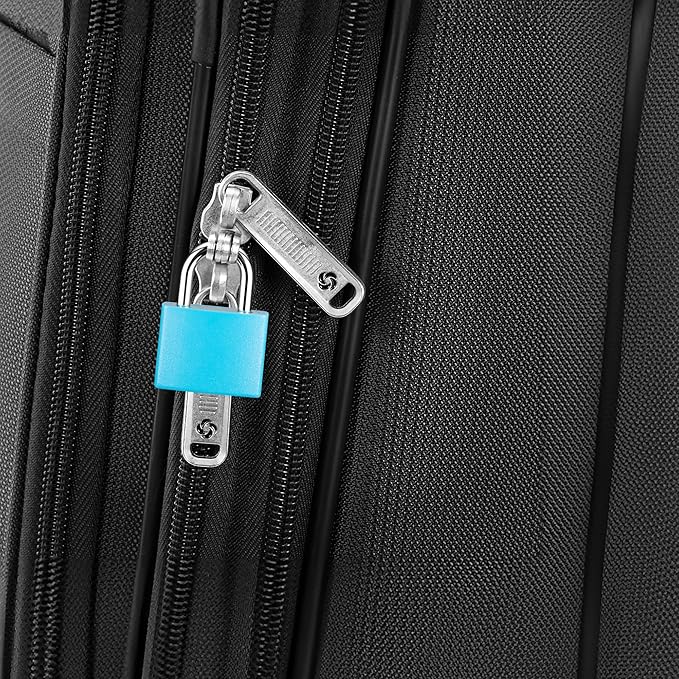 Puroma Mini Suitcase Padlock with Keys, 4 Pack 22mm Locker Locks Luggage Key Lock for School Gym Locker, Laptop Bags, Backpacks, Diary Book (4 Colors)
