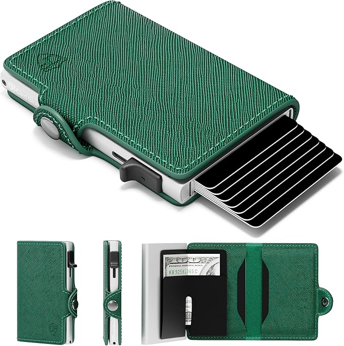 Conceal Plus Pop Up Wallet for Women – Slim Wallet for Small Purse & Crossbody Bag with Quick Card Access and RFID Blocking – Compact Card Holder (4-6 Card Capacity)