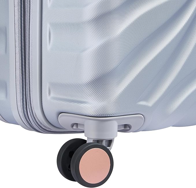 DELSEY PARIS Alexis Durable Luggage Set, Expandable & Lightweight 4-Wheel Spinners, and Easy Grip for Smooth Journeys, TSA-Lock Incorporated, Men and Women, Platinum/Rose Gold, 2-Piece Set (21"/29")
