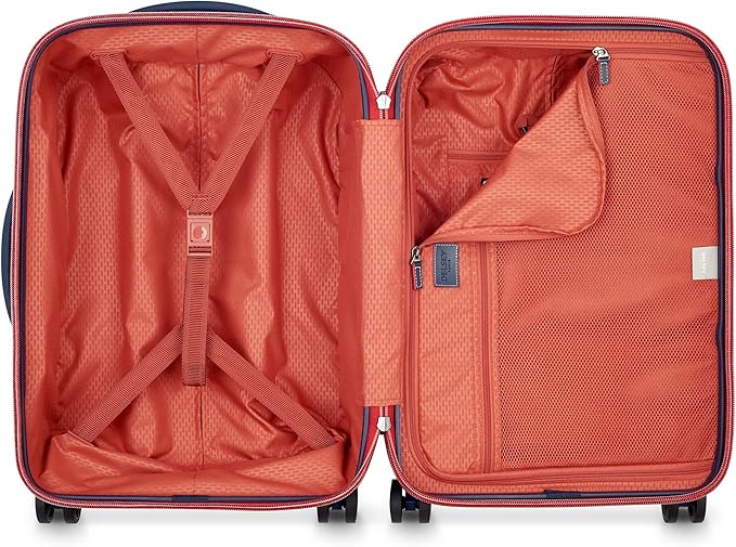 DELSEY PARIS Chatelet Air 2.0 Hardside Luggage with Spinner Wheels, Navy Blue, Carry on Plus 20 Inch