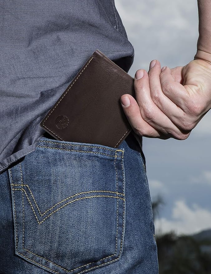 Timberland Men's Wellington Leather Rfid Bifold Commuter Security Wallet