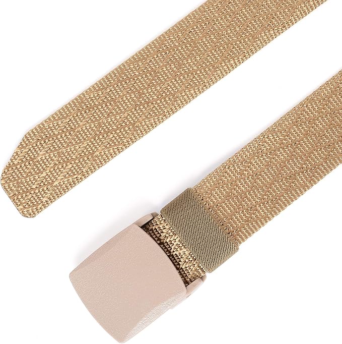 Mile High Life Nylon Web Belt Outdoor Military Belt With TSA Safe Plastic Buckle Belt