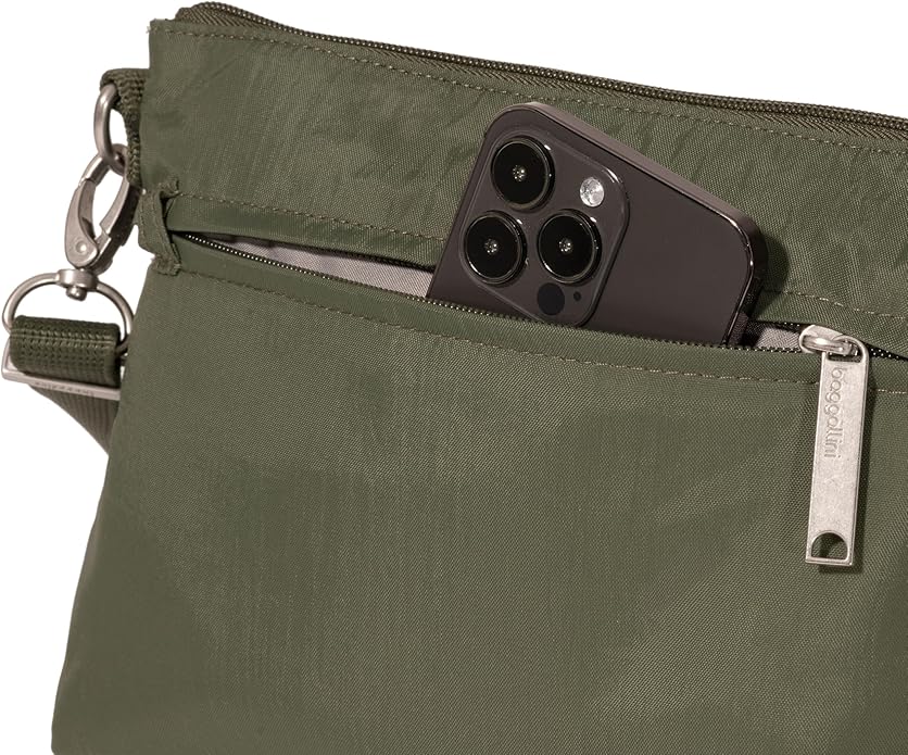 Baggallini womens Securtex Anti-theft Memento Crossbody Bag