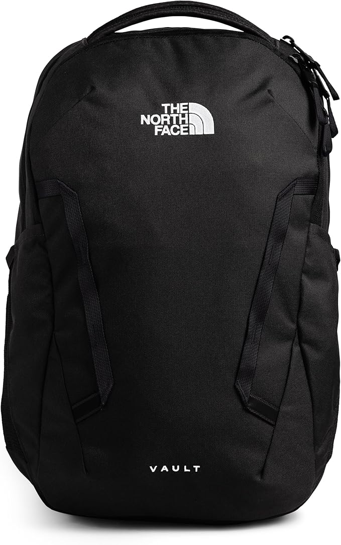 The North Face Women's Vault Everyday Laptop Backpack - Commuter Travel Bag, Water-Repellent, Spacious Main Compartment, TNF Black-NPF, One Size