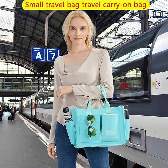 ZHMO Canvas Tote Bag for Women,Women's Bags Crossbody Bags Work Laptop Tote Bag Large Handbags Purse for Travel Nurse Teacher