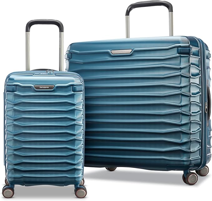 Samsonite Stryde 2 Hardside Expandable with Double Spinner Wheels, 2PC SET (22X14X9/LG), Deep Teal