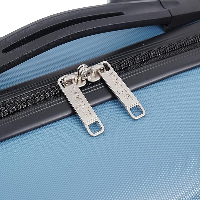 Wrangler Hardside Spinner Luggage, Blue Heaven, Carry-On 20-Inch