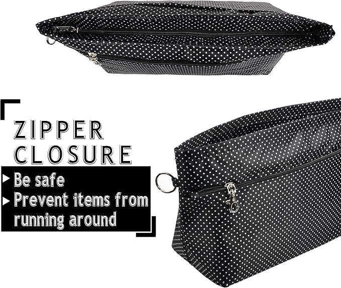 Vercord Handbag Purse Tote Pocketbook Organizer Insert Zipper Closure 11 Pockets 3 Sizes Many Colors