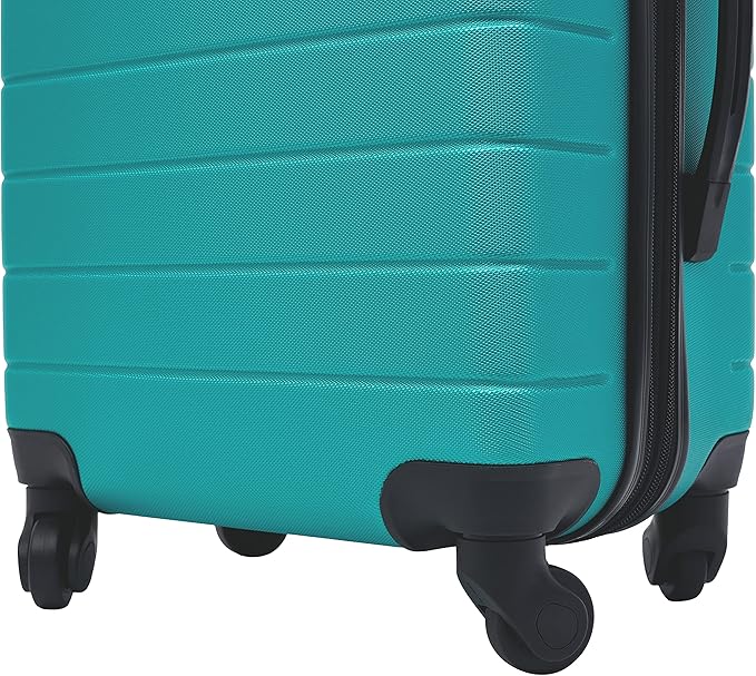 Wrangler Smart Spinner Hardside Luggage, 2 Piece Set, Teal