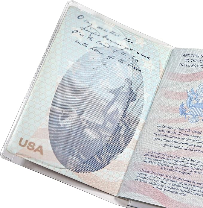 Millennial Essentials unisex-adult Waterproof Clear Passport Cover Plastic Passport Protector Vinyl ID Card Protector Case Holder Travel Pack of 6,