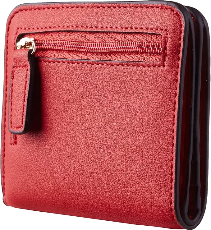 Toughergun Women’s Small Slim Leather Wallet with RFID Protection, Compact Bifold Mini Purse with Clear ID Window