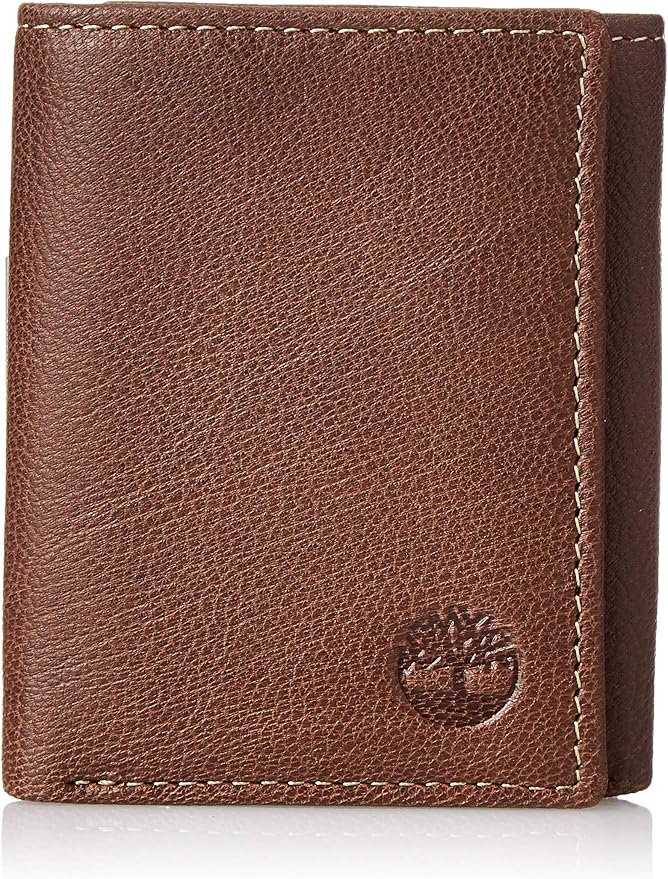 Timberland Men's Genuine Leather RFID Blocking Trifold Wallet