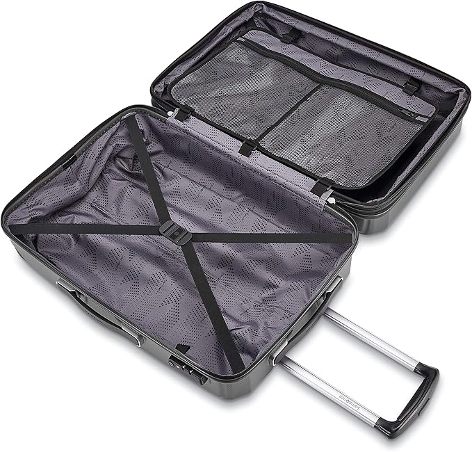 Samsonite Winfield 3 DLX Hardside Luggage with Spinners, 3-Piece Set (20/25/28), Graphite Grey
