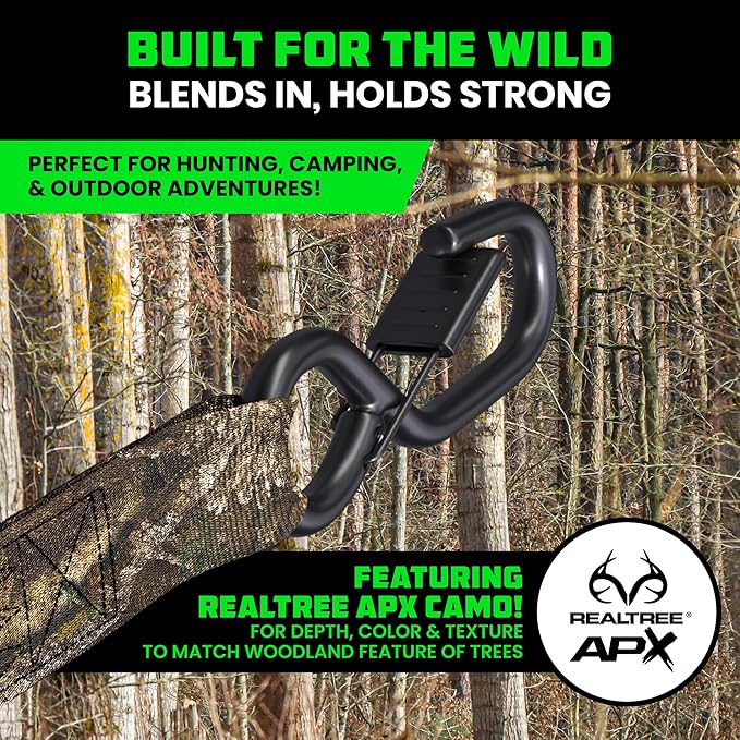Rhino USA x Realtree Ratchet Straps Tie Downs (4PK) - 1" x15' (1,823lb Break Strength) - Ultimate Tie Down Straps with Safety S Hooks - for Trucks, Cargo, Moving, Appliances- Realtree APX Camo