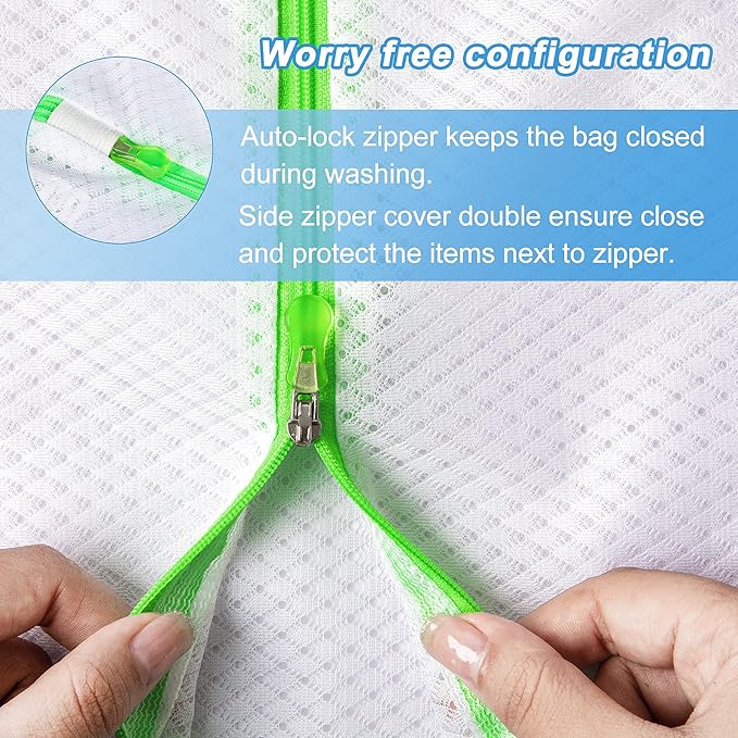 GOGOODA Mesh Laundry Bags, Delicates Washing Bags for Sweater Blouse Hosiery Bras Premium Wash Bags for Travel Storage Organization (7 Set)