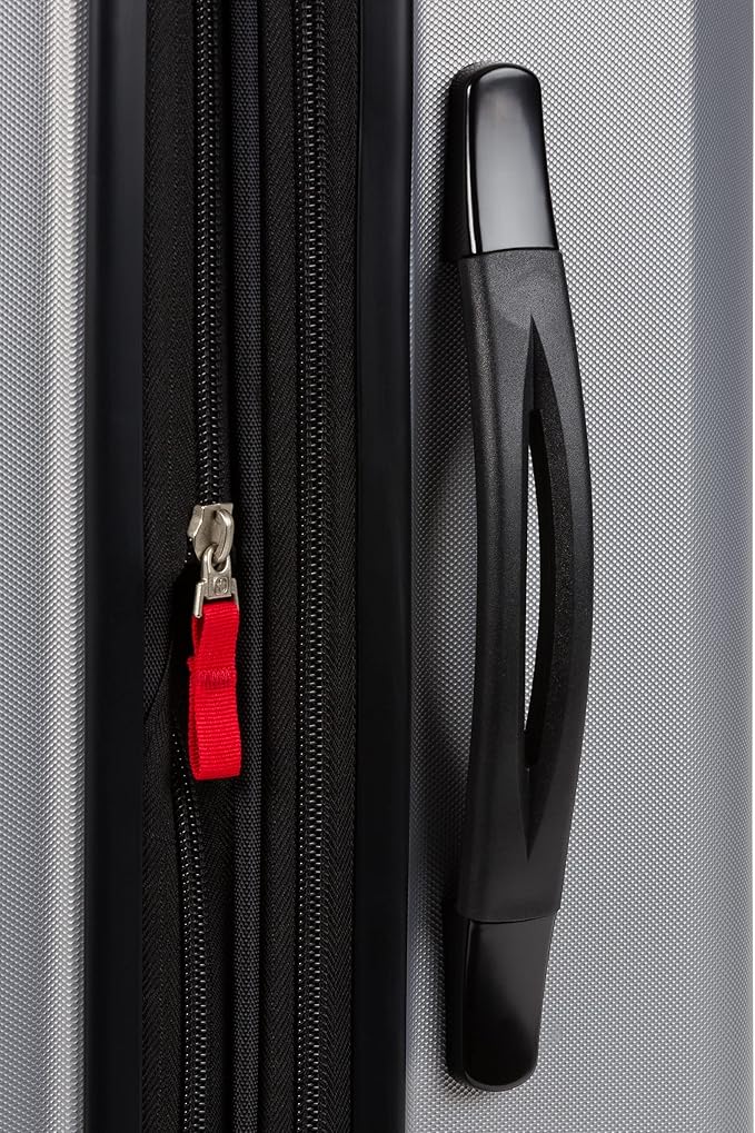 SwissGear 3750 Hardside Luggage with Spinner Wheels, Silver, 2-Piece Set (18.5/23)