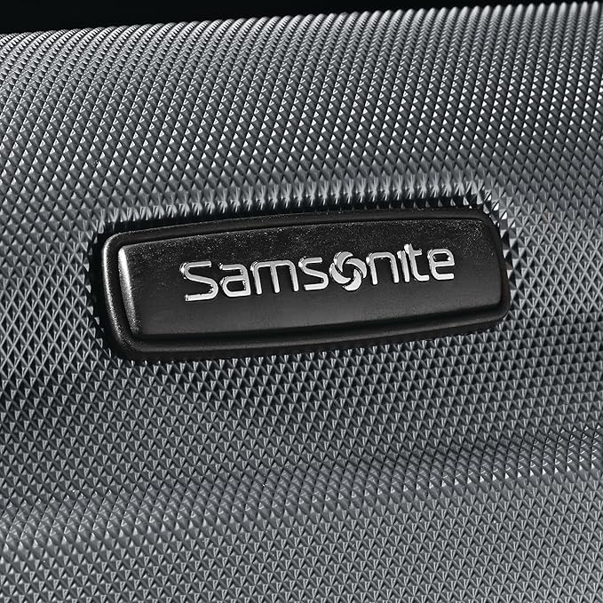 Samsonite Omni PC Hardside Expandable Luggage with Spinner Wheels, Checked 24-Inch, Charcoal
