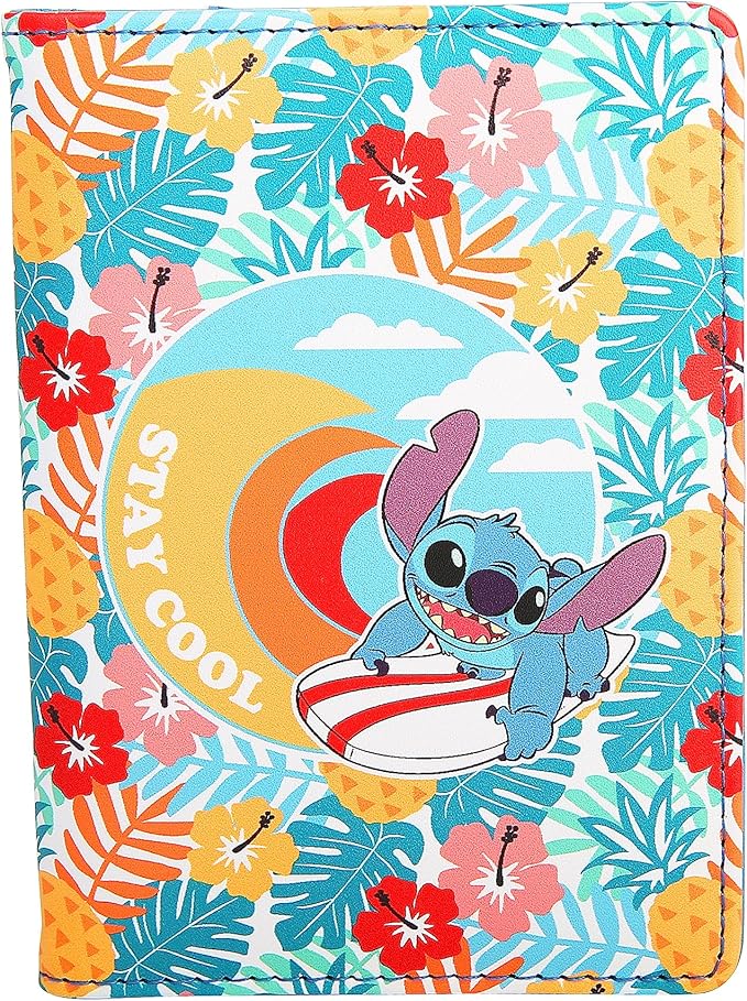 Disney Lilo & Stitch Passport Holder, Officially Licensed Passport Holder for Women, Travel Essentials for Women