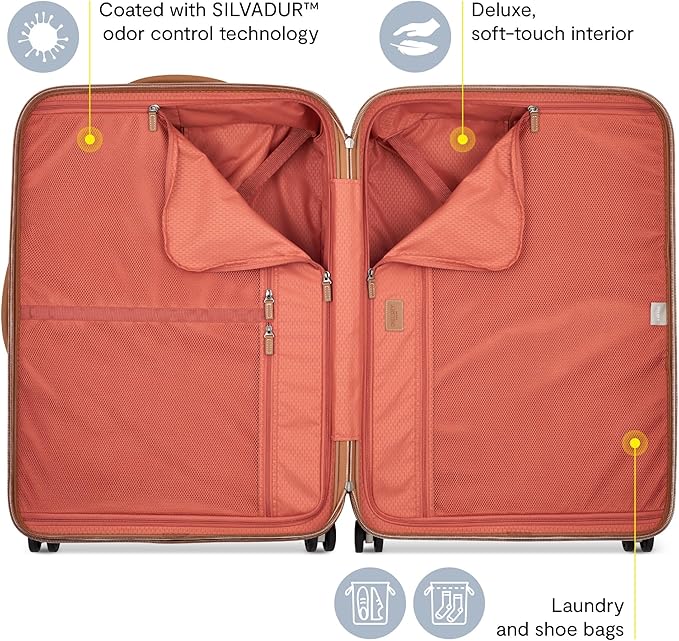 DELSEY PARIS Chatelet Air 2.0 Hardside Luggage with Spinner Wheels, Chocolate Brown, 2 Piece Set (19/28)