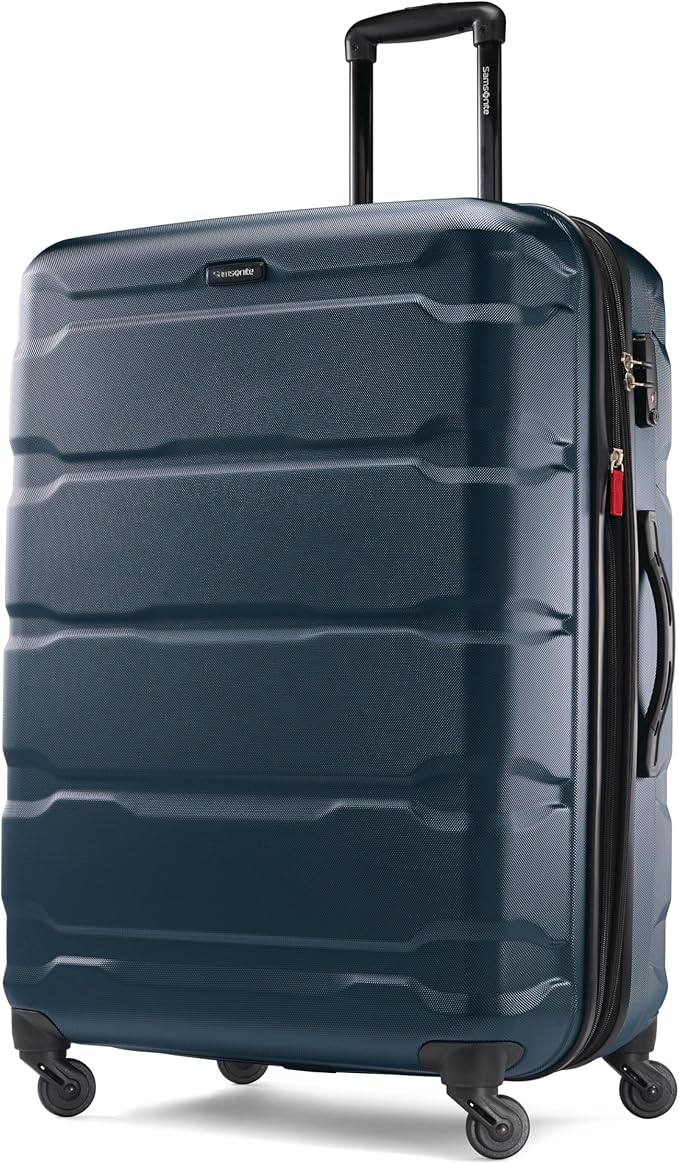 Samsonite Omni PC Hardside Expandable Luggage with Spinner Wheels, Teal, 2-Piece Set (20/28)