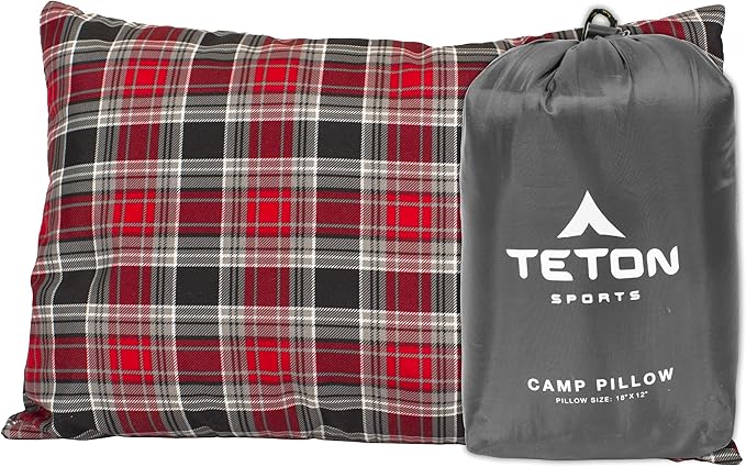 TETON Sports Camp Pillow; Great for Travel, Camping and Backpacking; Washable, Color