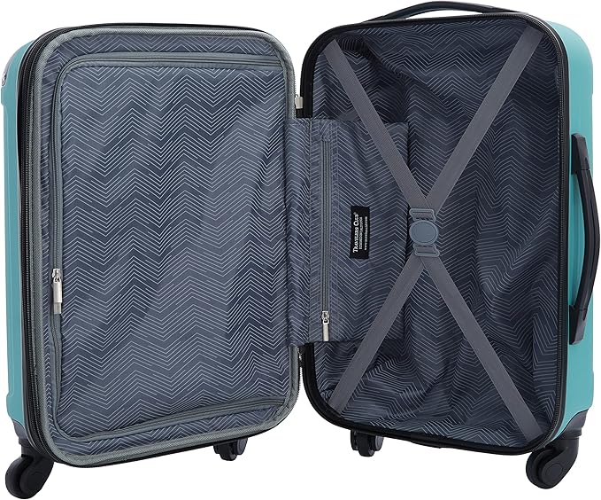 Travelers Club Midtown Hardside 4-Piece Luggage Travel Set, Emerald