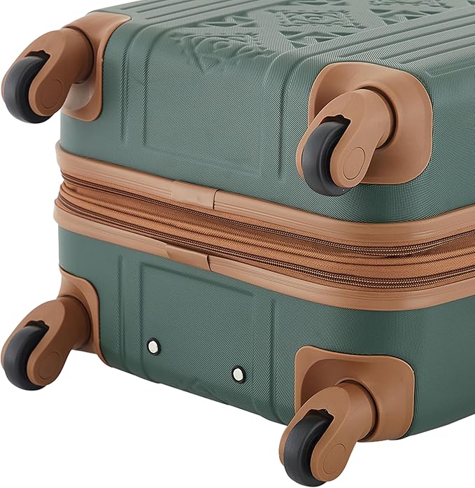 Wrangler 22" and 18" Heartland 2-Piece Carry-On Luggage Set, Satin Moss