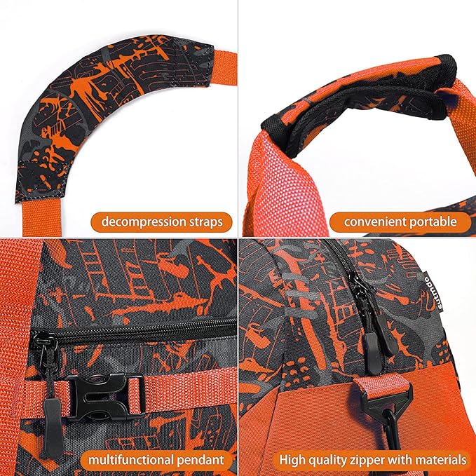 Stumdo Kids Overnighter Duffel Bags for kids, Carry-On Size & Ideal for School Practice or Overnight Travel Weekender Tote for Travel Gym Sport bag for Boys & Girls (11tycheng)