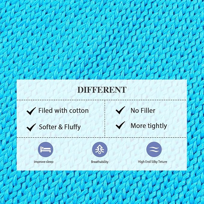L'AGRATY Knitted Weighted Blanket - 50"x60" 7lbs Cooling Chunky Knit Heavy Blanket for Adults Braided Crochet Throw Thick Cable Yarn Knit Decorative No Beads Evenly Weighted Machine Washable