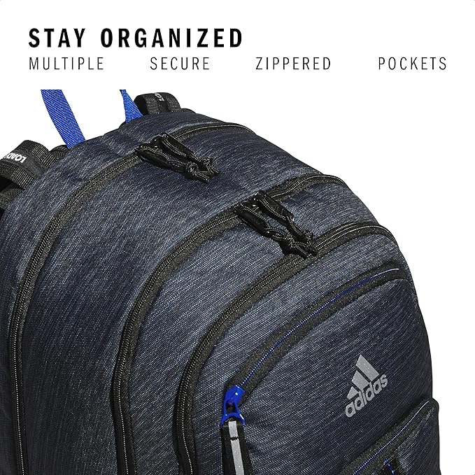adidas Prime Backpack for Work, Travel Bag for Women and Men with Padded Compartment for Laptop