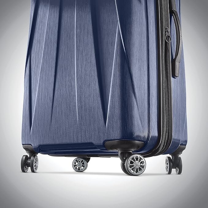 Samsonite Centric 2 Hardside Expandable Luggage with Spinner Wheels, True Navy, Checked-Large 28-Inch