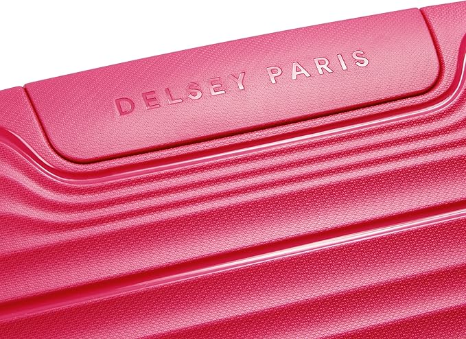 DELSEY Paris Dune Hardside Expandable Luggage with Spinner Wheels, Viva Magenta, Checked-Medium 25 Inch